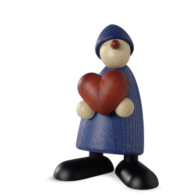 Gratulant Theo mit Herz, blau