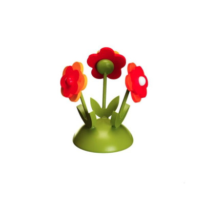 Peter Wolf Blumensockel bunt unten grün, 1 Stück