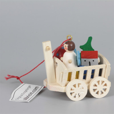 Baumbehang Heuwagen mit Engel