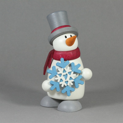 Schneemann Fritz mit Schneeflocke
