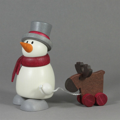 Schneemann Otto mit Elch