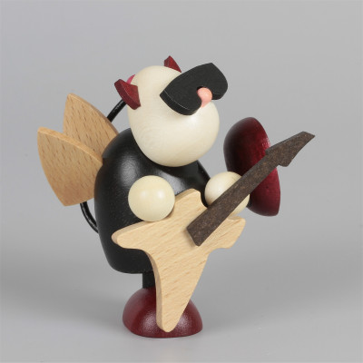 Teufelchen Gustav stehend mit E-Gitarre