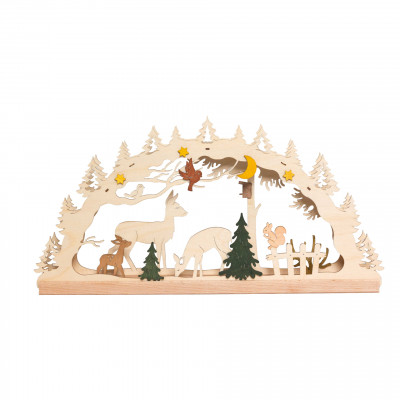 Bastelset LED Schwibbogen Wald