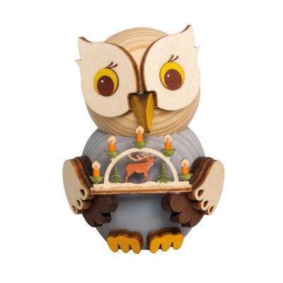 Mini Eule mit Schwibbogen