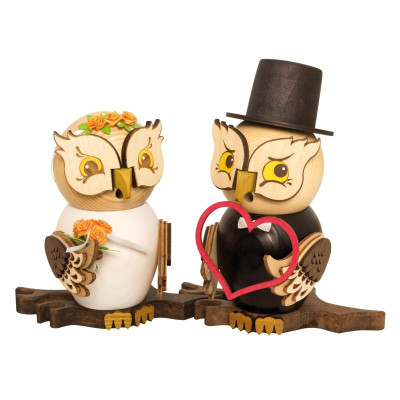 Raucheulen Brautpaar Ehepaar Braut und Bräutigam