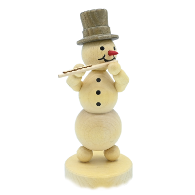 Schneemannmusikant mit Querflöte