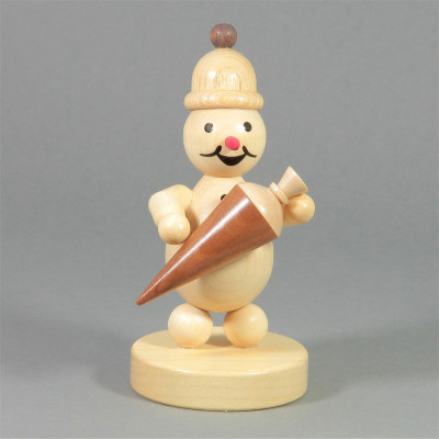 Schneemann Junior mit Zuckertüte