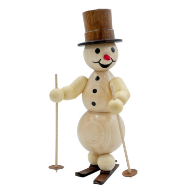 Schneemann Skifahrer, mittelgroß, 23 cm - Neuheit 2026