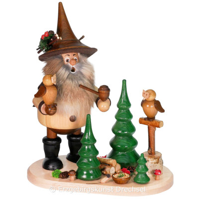 Räuchermann Waldwichtel Eulenfreund - 26 cm