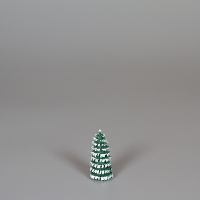 Erzgebirgischer Spanbaum Ringelbaum grün/weiß - 4 cm 