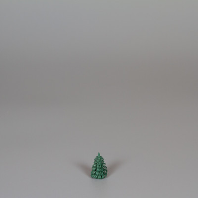 Erzgebirgischer Spanbaum Ringelbaum grün - 2 cm