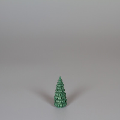 Erzgebirgischer Spanbaum Ringelbaum grün - 4 cm