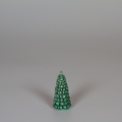 Erzgebirgischer Spanbaum Ringelbaum grün - 5 cm 