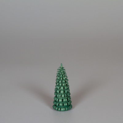 Erzgebirgischer Spanbaum Ringelbaum grün - 6 cm