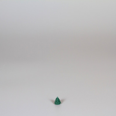 Erzgebirgischer Spanbaum Ringelbaum grün - 1 cm