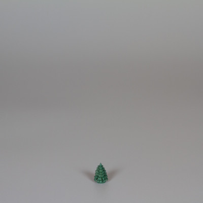 Erzgebirgischer Spanbaum Ringelbaum grün - 1,5 cm