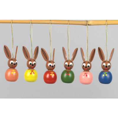 Baumbehang Osterhasen, 6-teilig