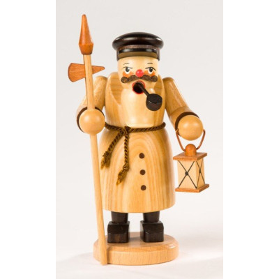 Olbernhauer Räuchermann Nachtwächter natur, klein