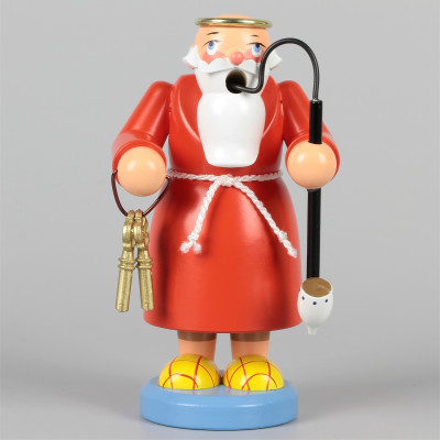 Olbernhauer Räuchermann Petrus rot, klein