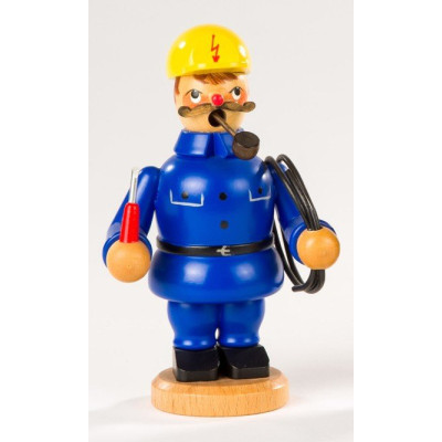 Olbernhauer Räuchermann Elektriker, klein