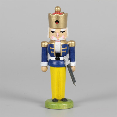 Miniatur Nussknacker König blau