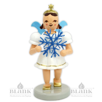 Kurzrockengel mit Schneeflocke Plauener Spitze - Exklusiv-Edition - farbig