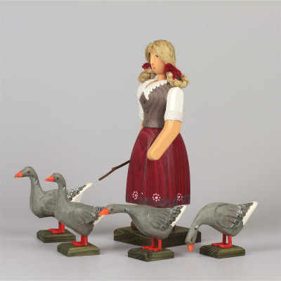 Gänseliesel mit Pommerschen Landgänsen, groß