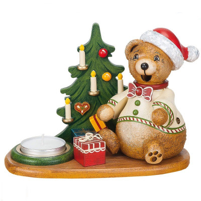 Räucherteddy Teddy´s Weihnachtsgeschenke mit Teelicht