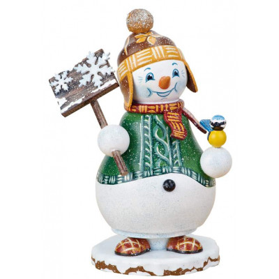 Winterkinder Räucherwichtel Schneemann Schneegestöber