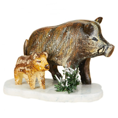 Winterkinder Wildschweine, 1 Stück einzeln