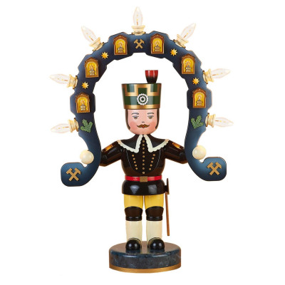 Lichterbergmann mit elektrischer Beleuchtung