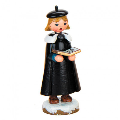 Winterkinder Kurrendemädchen mit Buch
