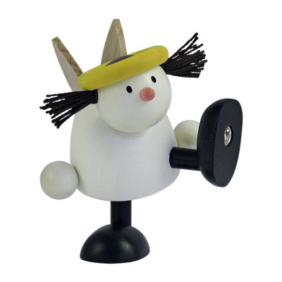 Engel Lotte auf einem Bein tanzend