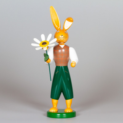 Osterhase mit Margerite, 25 cm 