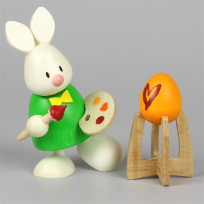 Osterhase Kaninchen Max als Maler