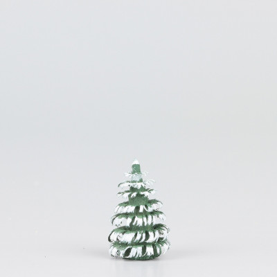 Erzgebirgischer Spanbaum Ringelbaum grün/weiß - 2 cm