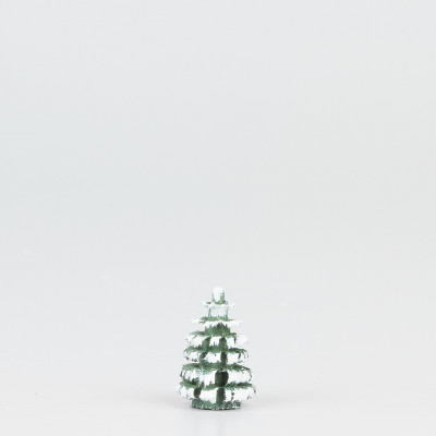 Erzgebirgischer Spanbaum Ringelbaum grün/weiß - 1,5 cm