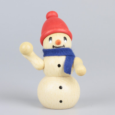 Dekofiguren Schneemann mit Schneeball