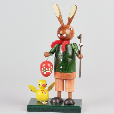 Osterhase mit Küken - 16 cm
