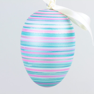 Handgedrechseltes Maxi Osterei, 8 cm, Einzelstück