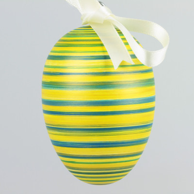 Handgedrechseltes Maxi Osterei, 8 cm, Einzelstück