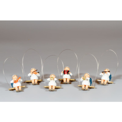 Engel auf Schaukel - 6-teilig