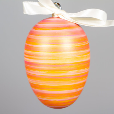 Handgedrechseltes Maxi Osterei, 8 cm, Einzelstück