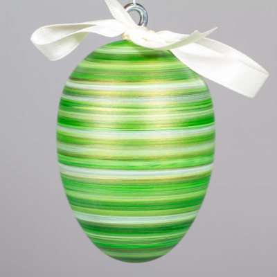 Handgedrechseltes Maxi Osterei, 8 cm, Einzelstück