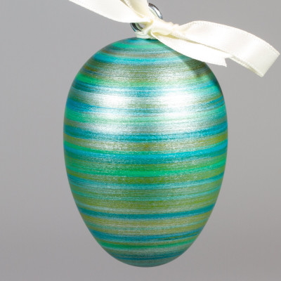Handgedrechseltes Maxi Osterei, 8 cm, Einzelstück