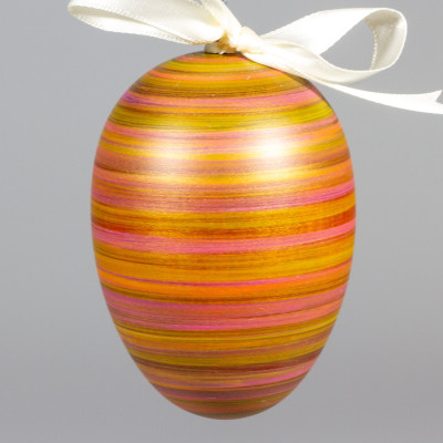 Handgedrechseltes Maxi Osterei, 8 cm, Einzelstück