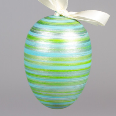 Handgedrechseltes Maxi Osterei, 8 cm, Einzelstück