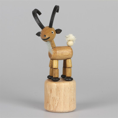 Seiffener Wackelfigur Wackeltier Steinbock