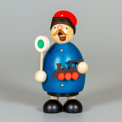 Maik Körner Räuchermann Eisenbahner mit Lok