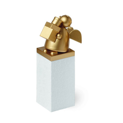Schutzengel Gold mit Päckchen